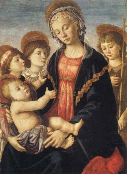 Sandro Botticelli Madonna and Child,with the Young St.John and Two Angels china oil painting image